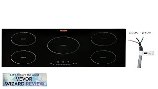 VEVOR Electric Cooktop 5 Burners 36 Induction Stove Top Builtin Magnetic Cooktop Review [upl. by Nahtan]