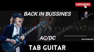 ACDC  BACK IN BUSSINES  TAB GUITAR [upl. by Inahteb]