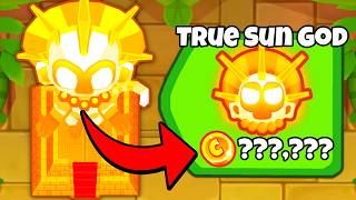 The NEW Cheapest MAX True Sun God Bloons TD Battles 2 [upl. by Ttegirb]