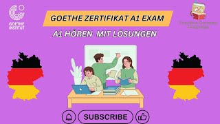 Goethe Zertifikat A1🎧 Hören Modelltest Paper mit Lösungen  best practice video for listening [upl. by Atcele831]