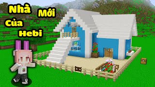 HEBI THỬ THÁCH XÂY NHÀ HIỆN ĐẠI TRONG MINECRAFTPANDA XÂY NHÀ MÀU XANH SIÊU ĐẸP CHO HEBI [upl. by Ewan299]