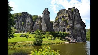 ✠ Die Externsteine  Teutoburger Wald  FürstentumLippe ✠ [upl. by Linetta587]