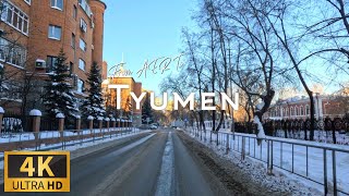 Driving Tyumen Oil capital of Russia  4K  Россия Тюмень [upl. by Hitt551]