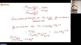 NPTEL Convective Heat Transfer noc24 me112  Tutorial 11th week  06102024 [upl. by Loss]