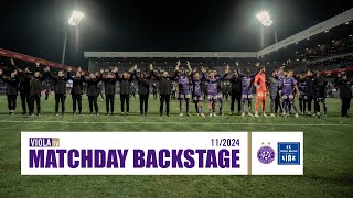 Matchday Backstage Austria Wien  Blau Weiss Linz 21 112024 ViolaTV faklive [upl. by Berstine]