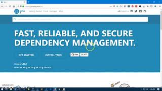 How to Install yarn on Windows 7810 [upl. by Reggi]