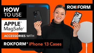 How to use Apple MagSafe® Accessories with ROKFORM iPhone 13 Cases [upl. by Kapor]