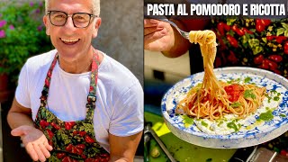 PASTA AL POMODORO RICOTTA e SALSA AL BASILICO  Facile Veloce Buonissimo  Ricetta Chef Max Mariola [upl. by Uuge740]