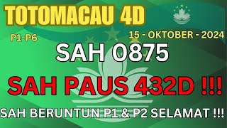 PREDIKSI TOTO MACAU 15 OKTOBER 2024  AS KOP KEPALA EKOR MACAU  MACAU 4D HARI INI  TOTOMACAUCOM [upl. by Anol]