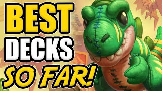 💣TOP 5 BEST NEW DR BOOM MiniSet Decks So Far  Hearthstone [upl. by Jecoa]