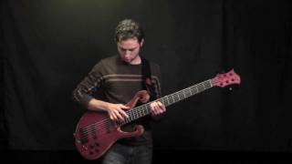 Xylem 6 String Bass Solo  Villex Pickups Delay Tapping [upl. by Mccallum]