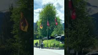 Switzerland  Driving In Most Amazing Swiss Village travel shortsvideoshortsvideoshortsvideo [upl. by Ellehsal]