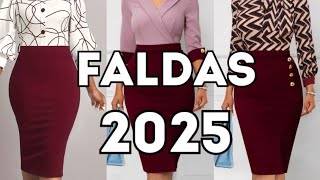 40 FALDAS 2025 NUEVOS ESTILOS de FALDAS ELEGANTES [upl. by Vanhomrigh189]