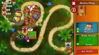 Bloons Monkey City android  Contested Territory Jungle Terrain round 35 [upl. by Griffiths]