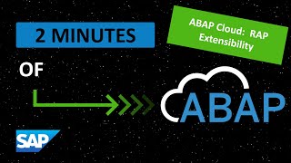 ABAP Cloud RAP Extensibility [upl. by Eedebez]