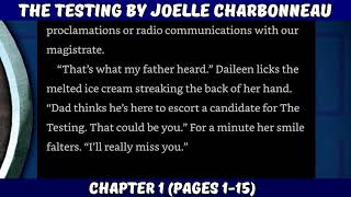 The Testing by Joelle Charbonneau Chapter 1 Audiobook [upl. by Hayn]