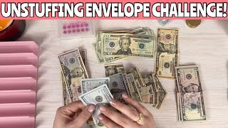 UNSTUFFING COMPLETE MINI BINDER amp ENVELOPE SAVINGS CHALLENGE  How Much Did I Make Selling Storage [upl. by Anoo25]