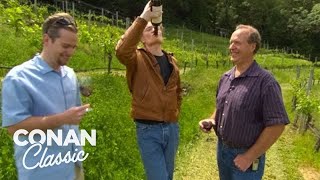 Conan Goes Wine Tasting In Napa Valley  Late Night with Conan O’Brien [upl. by Fesuy]