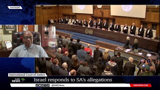 SAIsrael ICJ case  Israel presents its case Dr Kingsley Makhubela [upl. by Petersen]