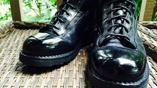 How to Spit Shine Boots  Police Military Academy Polish [upl. by Tahp]