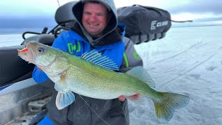 Ice Fishing Lake Winnipeg Walleye A Return to the Greenbacks [upl. by Viva]