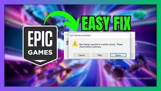 Fix Epic Games Launcher is Currently Running Uninstall Error [upl. by Swarts]