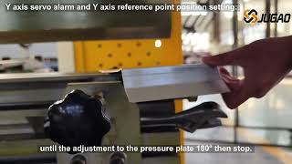 Y axis servo alarm and Y axis reference point position setting T8 press brake [upl. by Neeluqcaj]