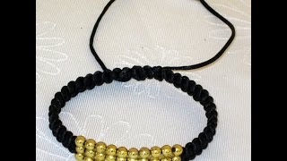 Como Hacer Pulsera Macrame Con Perlas  Silvana Cocina [upl. by Ettenim528]