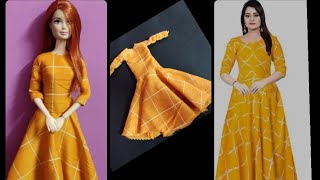 Gorgeous Barbie Doll Dresses ❤ 4 DIY Doll Makeover Transformations  BARBIE DOLL HACKS [upl. by Melosa]