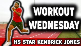 High School Star Kendrick Jones Smashes 150m Reps Ahead Of AAU Junior Olympics  Workout Wednesday [upl. by Draner]