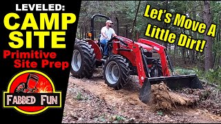 106 Leveling Out Our Campsite with the Massey Ferguson 2607H [upl. by Anaiad]