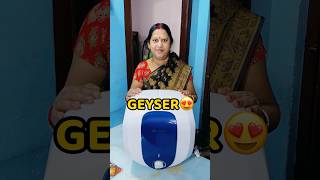 New Geyser Aagya😍😍 shorts vlog minivlog geyser trending [upl. by Einwahr]