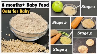 Baby Food Recipe for 6 months to 12 months  Oats for Baby  6 months Baby Food  Define your way [upl. by Brod]