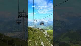 Fronalpstock Chairlift in Stoos Switzerland A Scenic Ride with Stunning Views swizerland switz [upl. by Airotnahs]