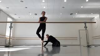 4 pointe Pointe Barre Series 5 part 1 exercises in 5th on two feet [upl. by Asit]