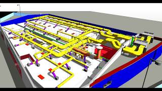 Hipermercado  Projeto AVAC  Revit  Lumion [upl. by Amikahs]