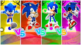 🟢 Sonic The Hedgehog 3 🆚 Sonic Prime 🆚 Sonic Boom 🆚 Sonic Exe 🎶 Abstracted Tiles Hop [upl. by Villiers]