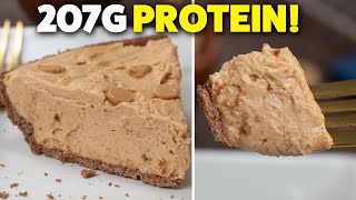 Protein Peanut Butter Pie  Easy No Bake Dessert [upl. by Eillib]