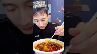 eating a different kind of wide noodles with flowing juice  mukbang video  Bismillah 🤲 [upl. by Mcmath905]