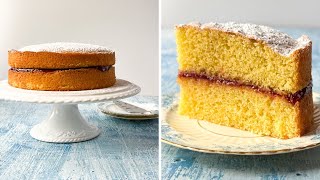 Classic Victoria Sponge Cake  Mary Berry’s Recipe [upl. by Asen]