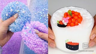 Slushie beads Slime Compilation  Crunchy Slime Asmr  Slime Tastic [upl. by Nohj957]