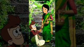 alunguren kulunguren s 💓 k tween short comedy cartoonlove love karthick cartoon song tamil [upl. by Retsof]