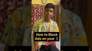 How to block All the ADS on your Smart Phone 🤯🔥 [upl. by Onilecram]