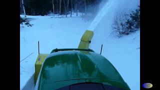 John Deere 59quot front mount snow blower [upl. by Barn]