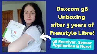 Dexcom g6 Unboxing after 3 years of Freestyle Libre [upl. by Ealasaid]