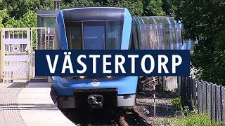 C20 tåg vid Västertorp tunnelbana i Stockholm [upl. by Young722]