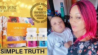 SIMPLE TRUTH  SATIN SKINZ GLUTATHIONE WHITENING SUPPLEMENT  FOR SKIN WHITENING  FLAWLESS SKIN [upl. by Gianna]