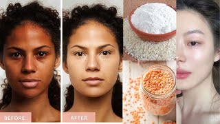 Get Fair Skin In Just 3 Days Red Lentil Skin Whitening Mask Home Remedies [upl. by Jules]