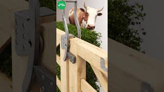 Sliding gate field latch latch gate cattle farm [upl. by Atikihs]