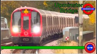 District Line at Upminster Bridge Station  London Underground 21112023 [upl. by Eihcir639]